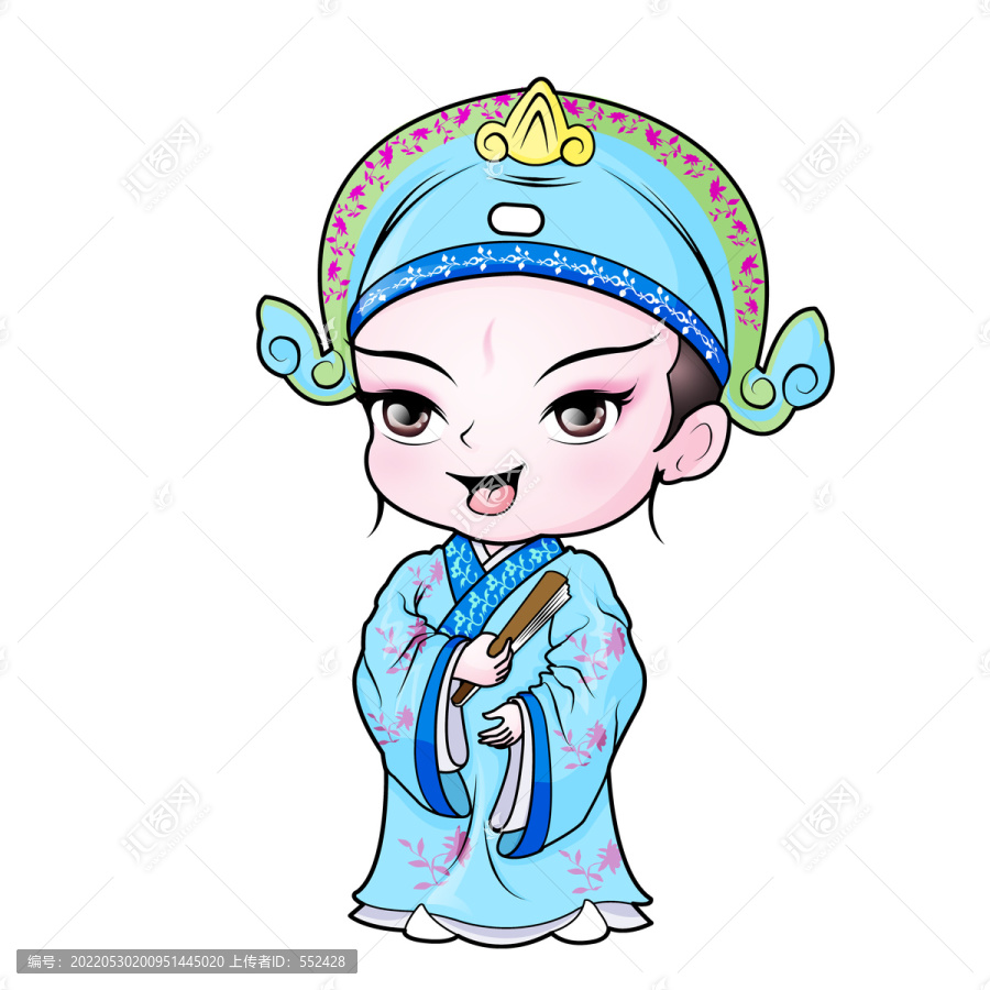 京劇小生卡通