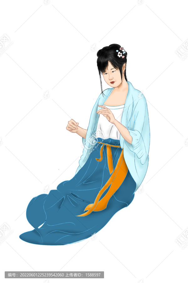 插畫美女