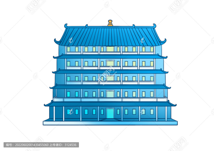 現(xiàn)代建筑廣州鎮(zhèn)海樓免摳