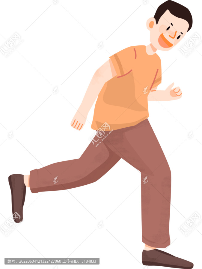 三孩時代跑步的爸爸