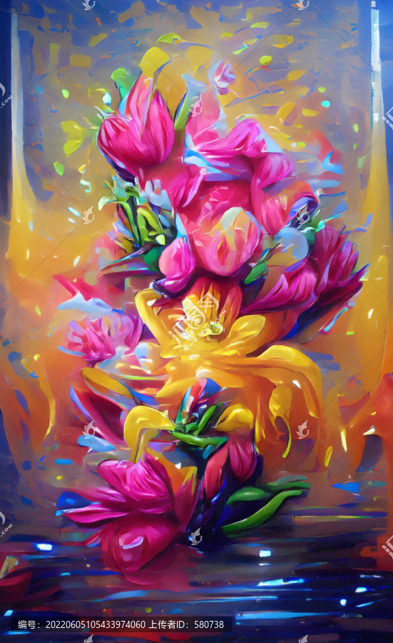 花卉油畫玄關(guān)