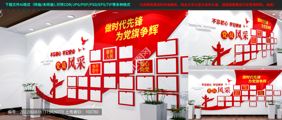 黨員風(fēng)采照片墻