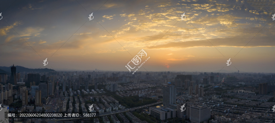 浙江杭州市拱墅区朝晖地区风光