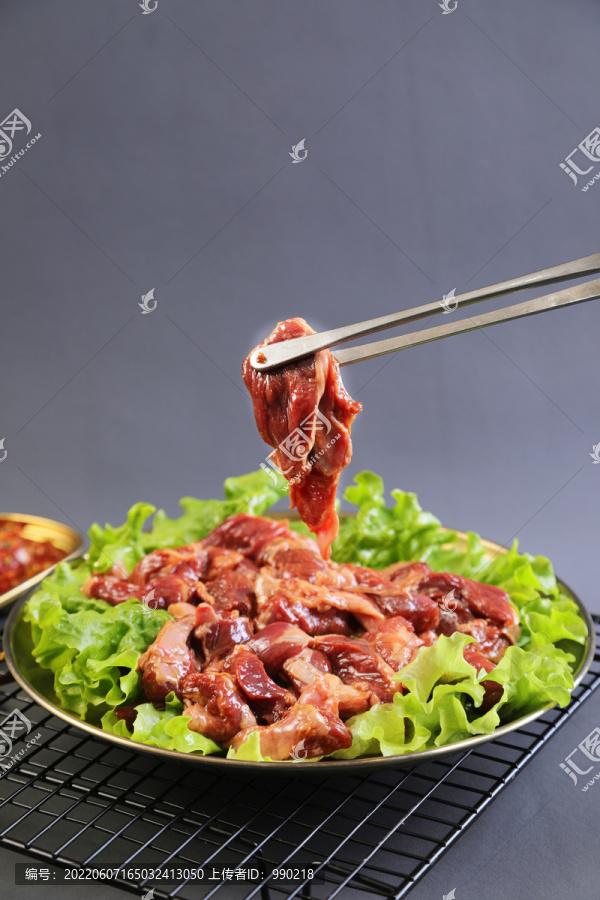 生烤护心肉