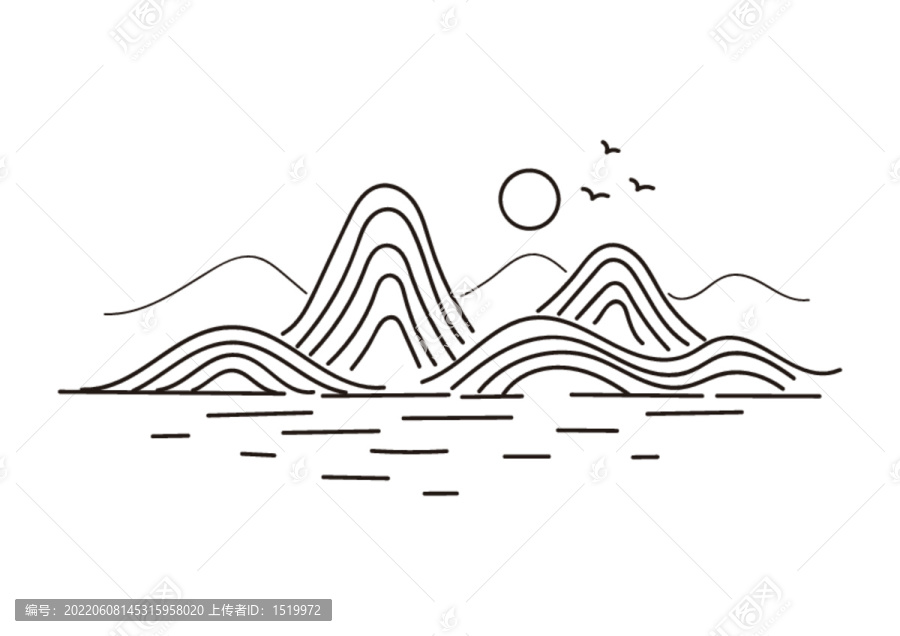 線條山