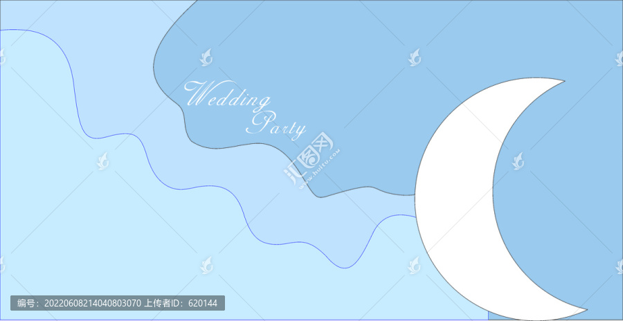 藍(lán)色主題舞臺(tái)背景