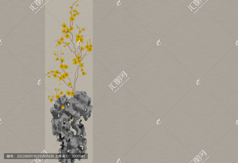 中式手繪花鳥背景墻