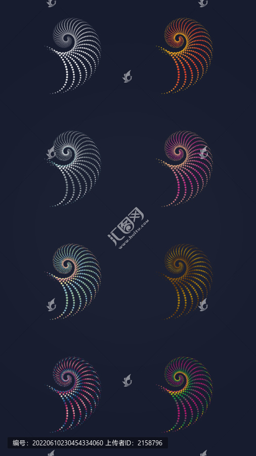 螺旋形花紋圖案