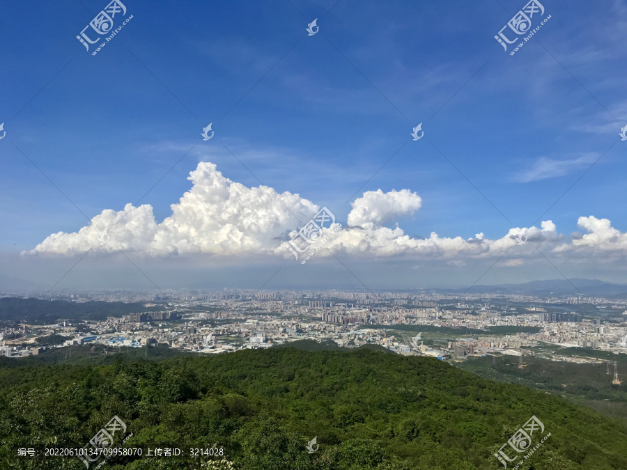 大岭山森林公园茶山顶风景