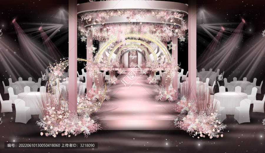 粉色美少女夢幻婚禮儀式區(qū)