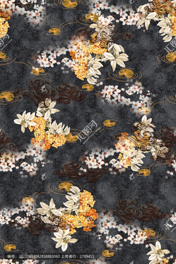 香云紗數(shù)碼印花花型