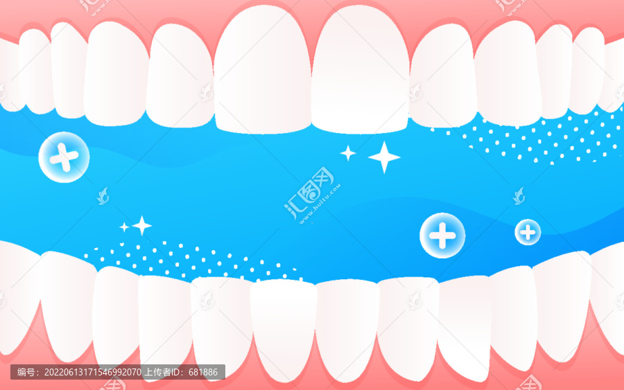 世界愛牙日保護牙齒口腔插畫