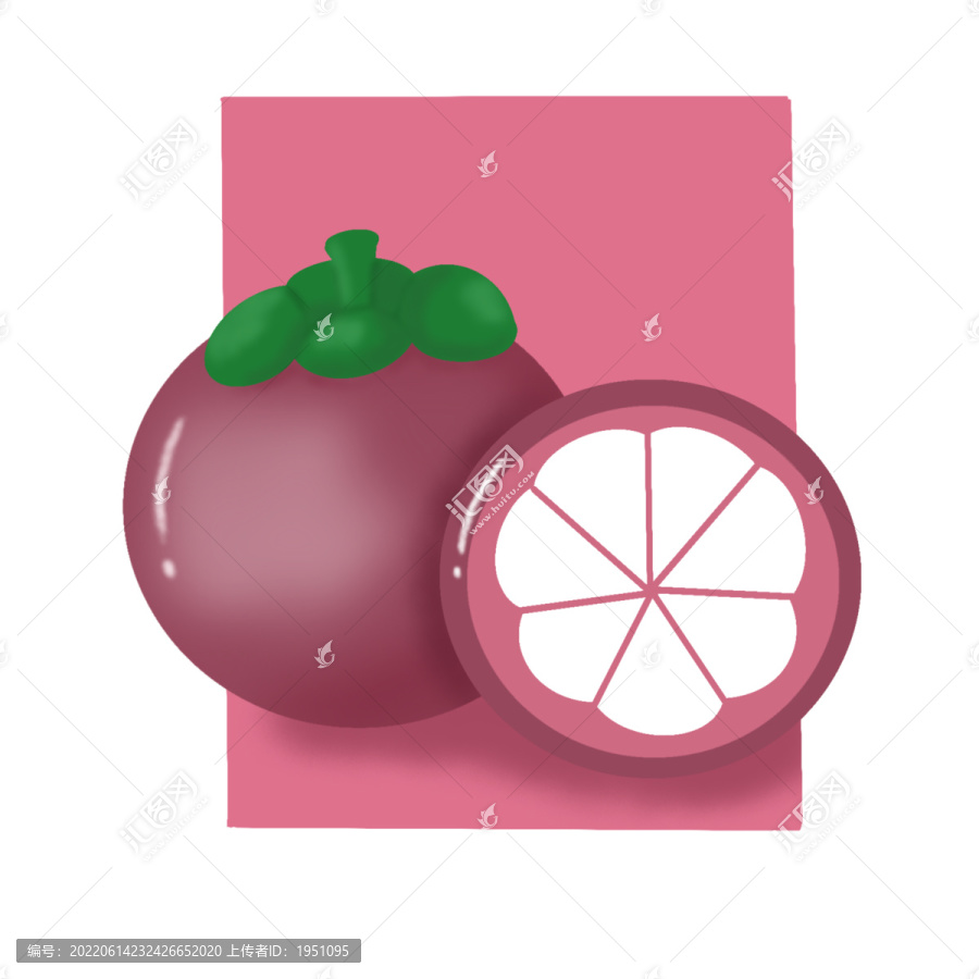 山竹插畫