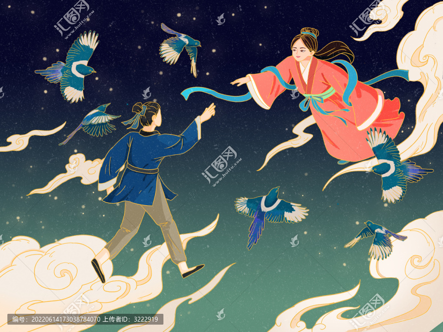 七夕牛郎織女相會