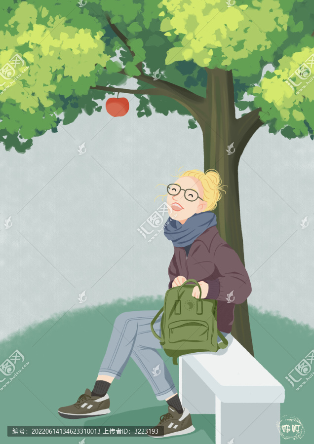 插畫女孩