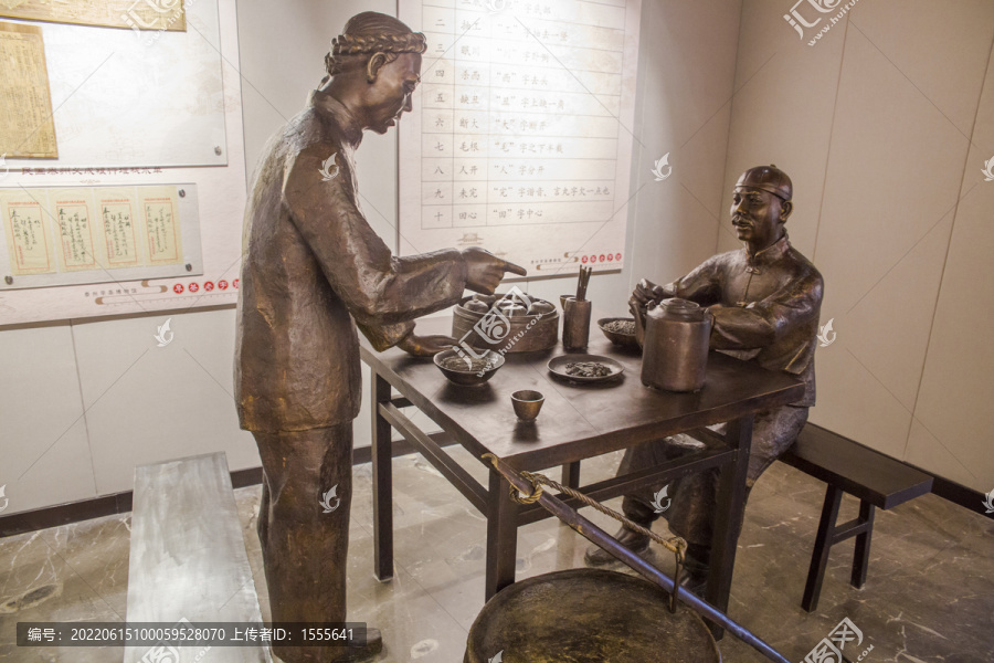 泰州早茶民俗雕塑