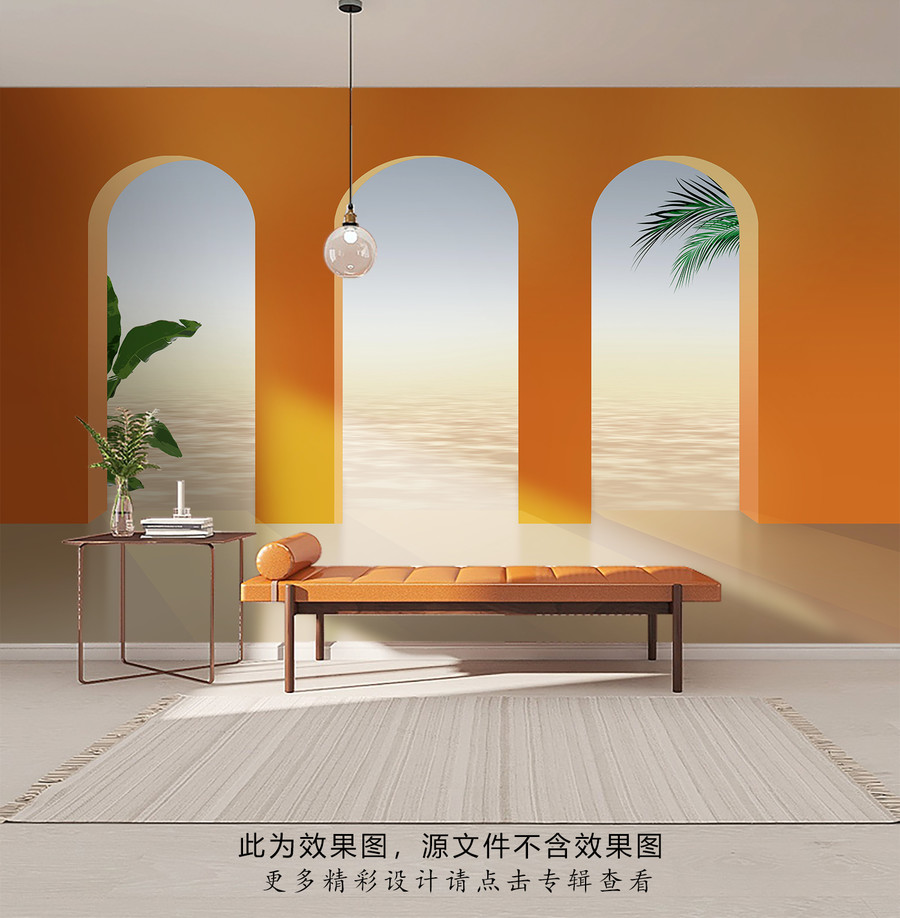 莫蘭迪組合背景墻