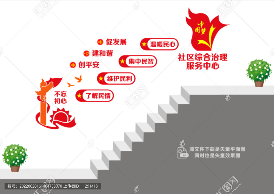 綜合治理服務(wù)樓道墻