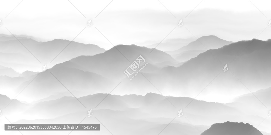 水墨山水底紋