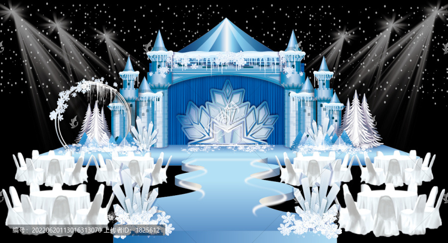 冰雪婚禮效果圖