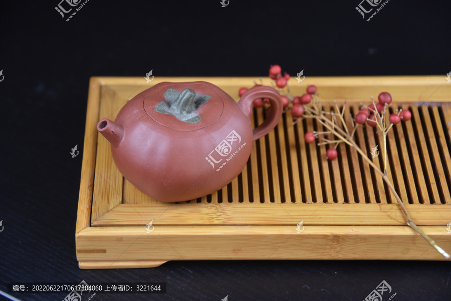 紫砂柿子壶