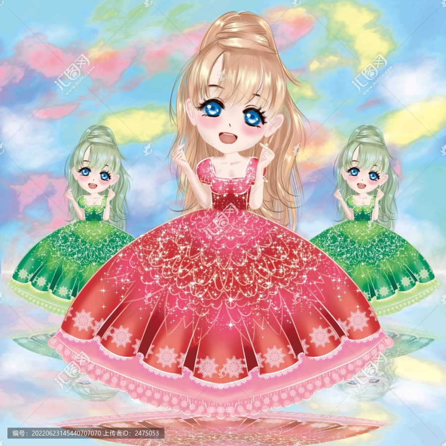 Q版動(dòng)漫小女孩