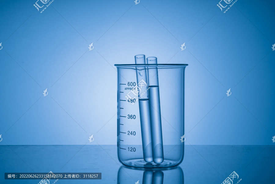 一只化学生物实验室玻璃容器