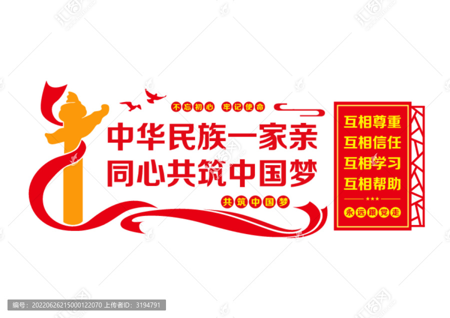 民族團(tuán)結(jié)宣傳墻