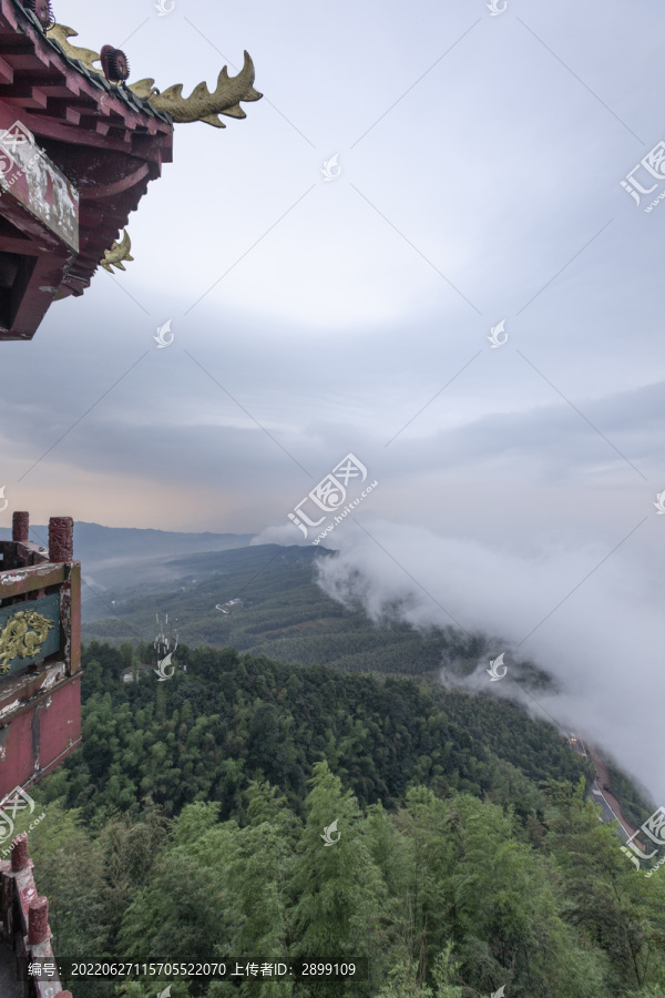 宜宾蜀南竹海龙吟寺自然风光