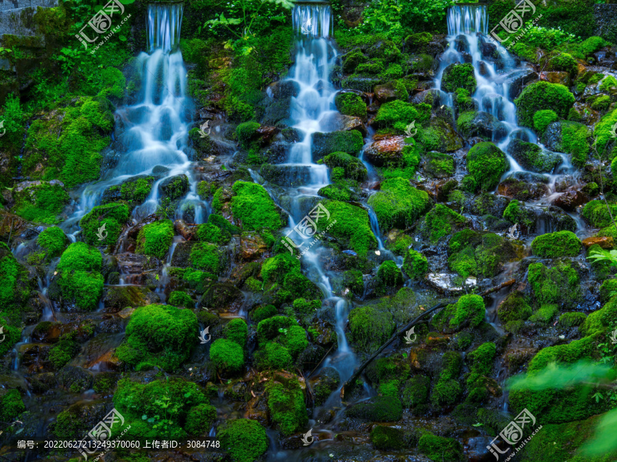 青苔溪水慢門