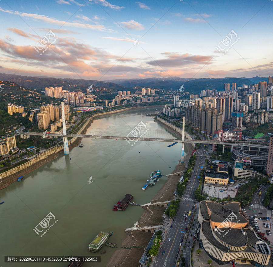 重庆涪陵城市航拍风光