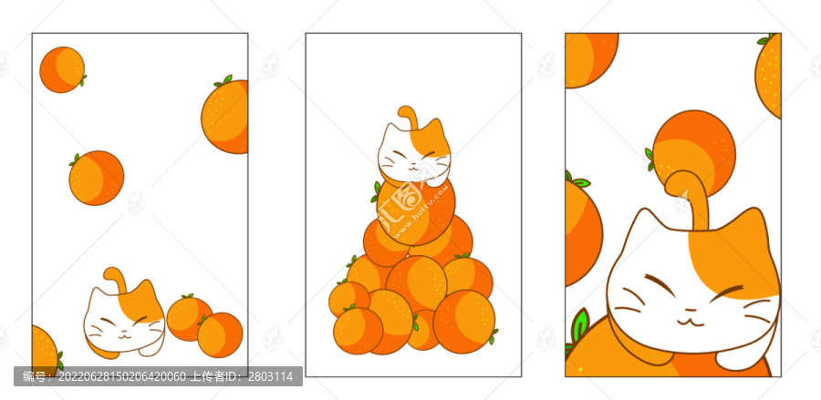 卡通橘子猫