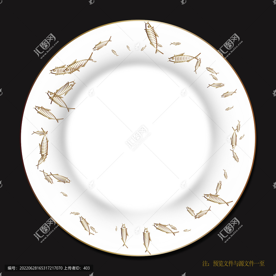 小魚(yú)陶瓷餐具盤(pán)子花紙?jiān)O(shè)計(jì)
