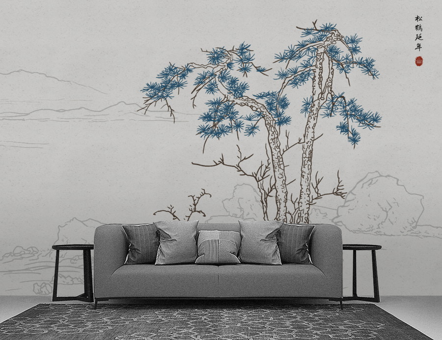 意境樹背景墻