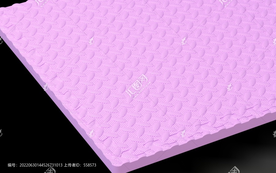 樹(shù)葉紋泡沫地墊C4D模型