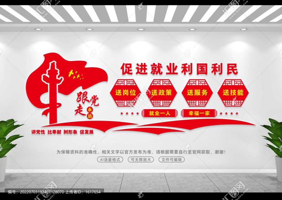 促進(jìn)就業(yè)文化墻
