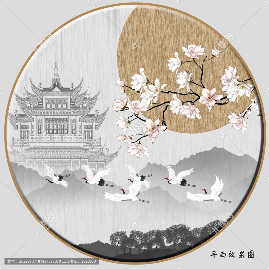水墨花鳥