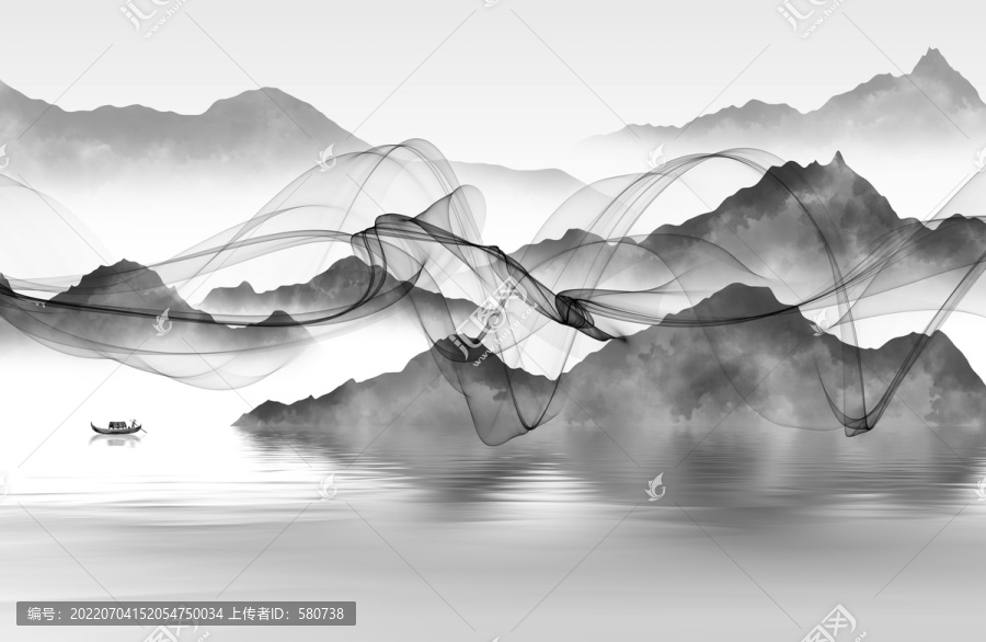 水墨山水背景