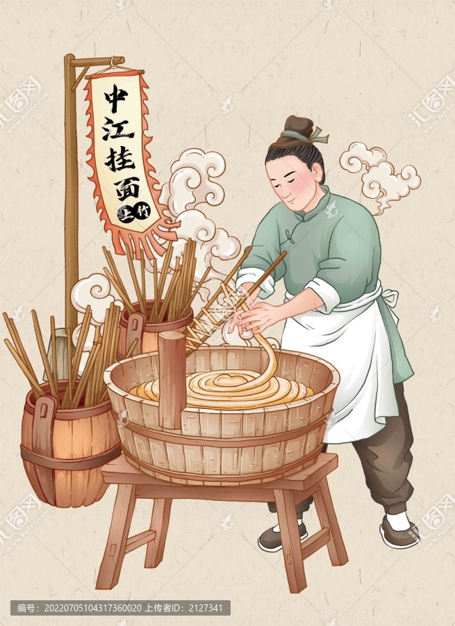 中江掛面制作工藝圖