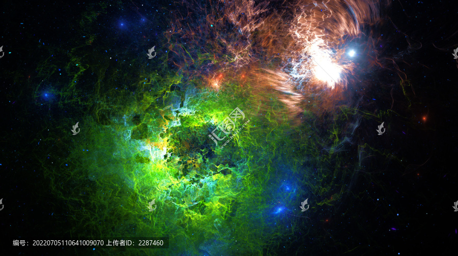 綠色夢幻背景