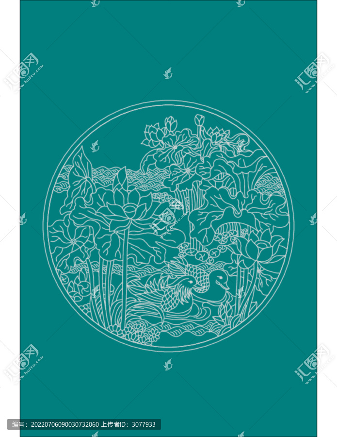 鴛鴦荷塘屏風(fēng)
