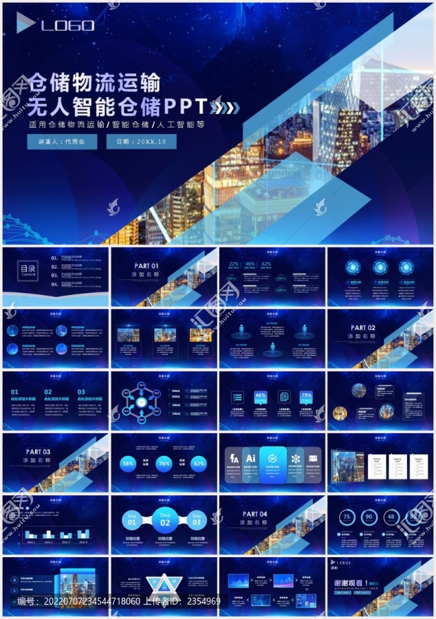 倉(cāng)儲(chǔ)物流運(yùn)輸智能倉(cāng)儲(chǔ)PPT