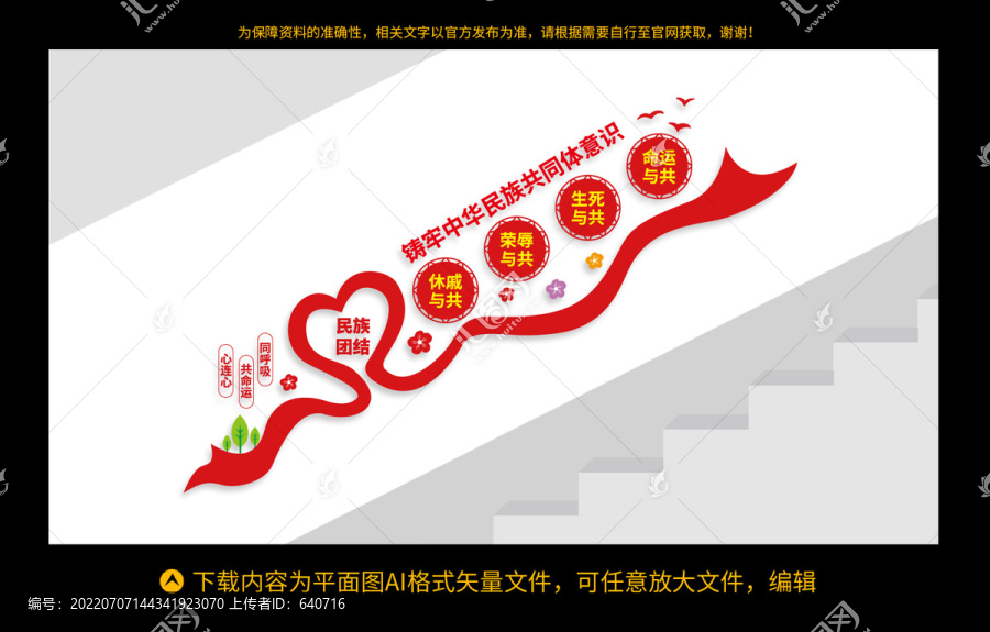鑄牢中華民族共同體意識樓梯間