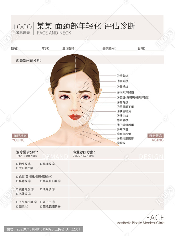 面部年輕化設(shè)計(jì)單