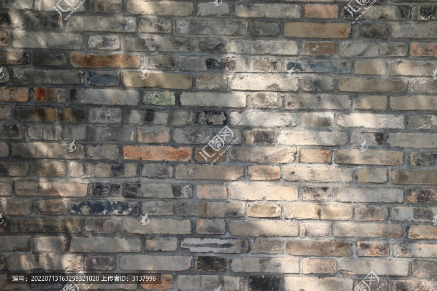 中式建筑砖墙背景