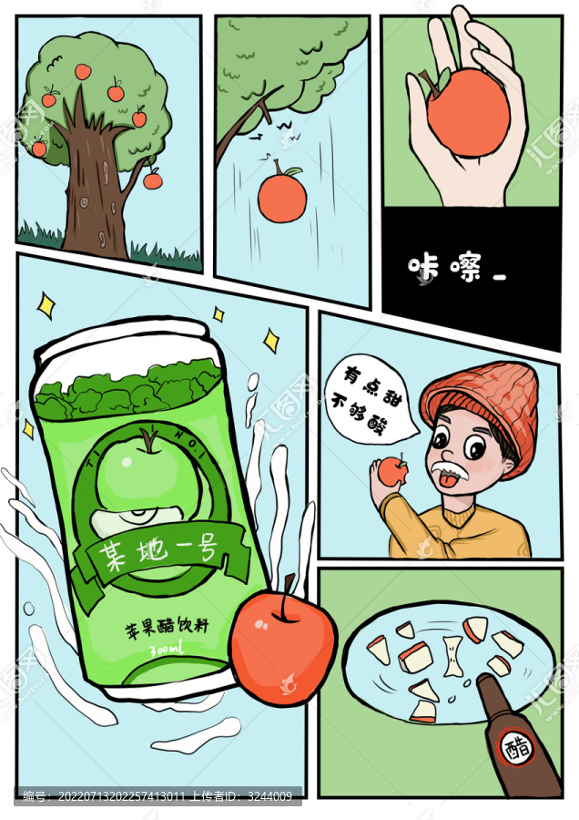 當(dāng)一顆蘋果落地后