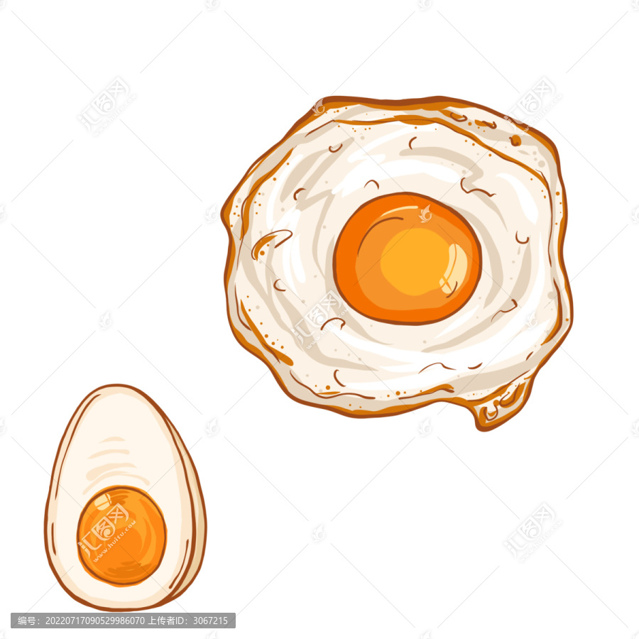 荷包蛋鸡蛋包装设计海报可爱