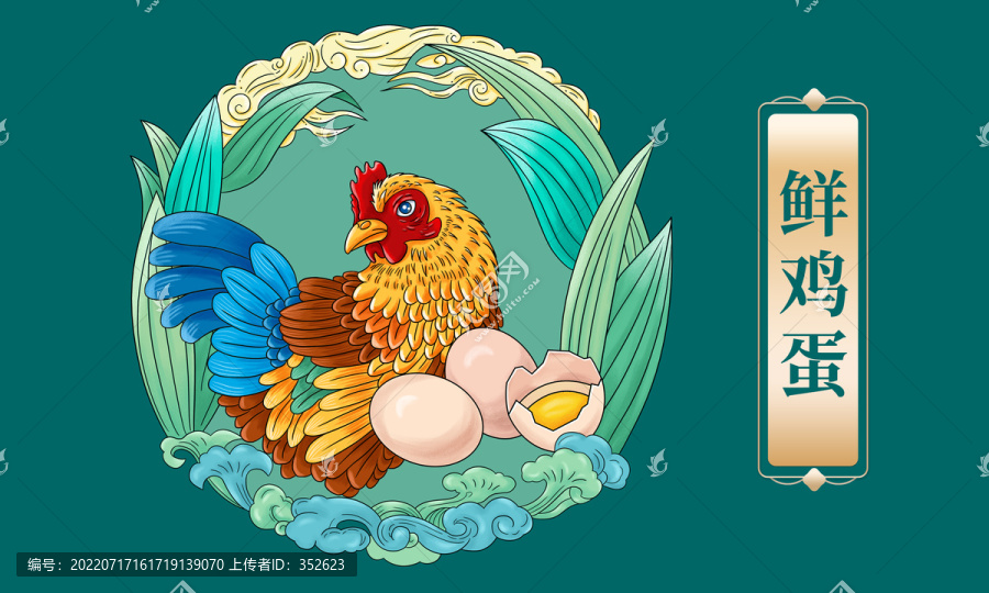 雞蛋插畫包裝