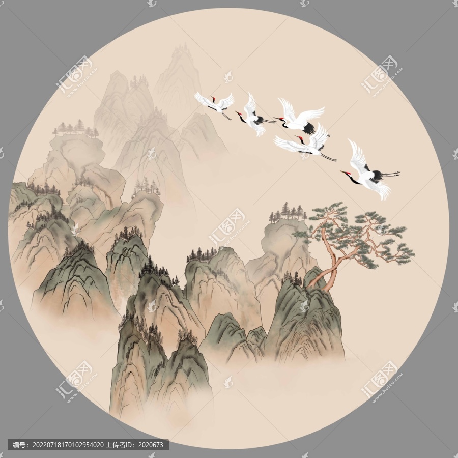 古風(fēng)山水插畫