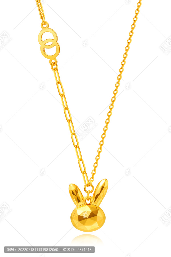 小萌兔黃金套鏈